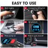 Air Compressor Tire Inflator Portable Air Pump DC 12V Auto Tire Pump with Digital Pressure Gauge,150PSI with Emergency LED Light for Car Tires, Motorcycle, Bicycle and Other Inflatables