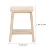 ABOOFAN 2pcs Miniature Wooden Stool Mini Wooden Dollhouse Stool 1:12 Scale Miniature Tall Stool Tiny Chair Model Dollhouse Furniture Accessories for Doll House Kitchen Pub Bar