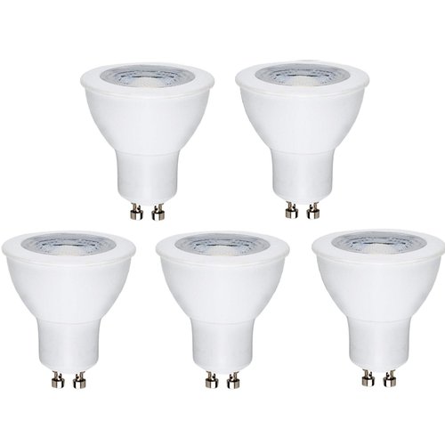 CBconcept UL-Listed GU10 LED Light Bulbs, 5-Pack, 6 Watt, 550 Lumen, Warm White 3000K, 50W Halogen Equivalent, 36°Beam Angle, 120 Volt,Not Dimmable,Recessed/Track Lighting | Designed in San Francisco