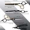 Professional Hair Scissors Thinning Shears Kit, Fozirut Barber Shears Hairdresser Scissors Haircutting Scissors Set, Tijeras De Peluqueria Profesional Barber Supplies Salon Scissors for Hair Cutting