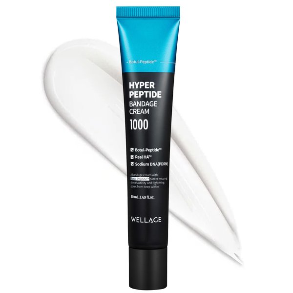 WELLAGE Hyper Peptide Bandage Cream - Advanced Anti-Aging Face Cream with Botul-Peptide - Pore Elasticity, Plumping Skin, Evens Skin Texture, Soothing Damaged Skin for All Skin Types, 1.69 oz.