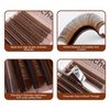 HAICHER Brown Lash Extensions 03 05 07 C D Curl 8-16mm Mixed, Colored Lash Trays for Eyelash Extension (Medium Brown, 0.05 C 8-16mm)