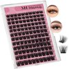 Mayhug Lash Clusters 144 Pcs, DIY 3D Cluster Eyelash Extensions, Natural Mink Eye Lash Clusters with Super Thin Band, Fluffy Lash Cluster Reusable Lash Extensions (Dramatic)