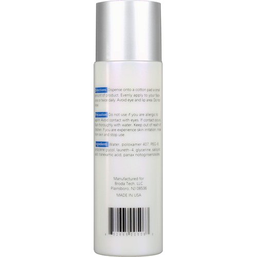 Broda Skincare Rejuvenating Facial Toner. Nourishing, Hydrating. Net Weight: 4.33 ounces (128 millimeters)