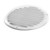 Vent Systems 8" White Soffit Vent Cover - Pack of 2 - Round Air Vent Louver - Grill Cover - Built-in Insect Screen - HVAC Vents for Bathroom, Home Office, Kitchen