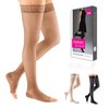 mediven Sheer & Soft for Women, 20-30 mmHg - Open Toe, Thigh High Compression Stockings, Sheer Hosiery, I, Natural