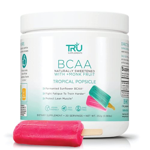 TRU BCAA, Plant Based Branched Chain Amino Acids, Vegan Friendly, Zero Calories, No artificials s...