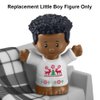 Replacement Part for Fisher-Price Little-People Advent Calendar Christmas Playset - HGP72 ~ Replacement African-American Little Boy Figure Wearing White Reindeer Outfit ~ Works Great with Many Sets!