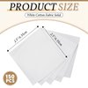 Peryiter 150 Pcs Precut Charm Packs Cotton Fabric Squares 2.5 x 2.5 Inch Mini White Solids Quilting Fabric Bundles for Patchwork DIY Sewing Scrapbooking Quilting for Craft