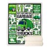 Just A Boy Who Loves Garbage Trucks Blanket, I Love Garbage Trucks Gifts Blanket for Boys Kids, Soft Cozy Warm Lightweight Throw Blanket for Living Room Couch Bed Sofa 60”x50”
