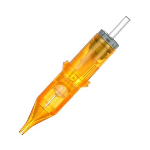 Tattoo Cartridge Needles, ATOMUS 10pcs 1RL 3RL 5RL 7RL 9RL Round Liner Disposable Tattoo Needle for Pen Rotary Machine Tattoo Supplies (Yellow 3RL 10pcs)