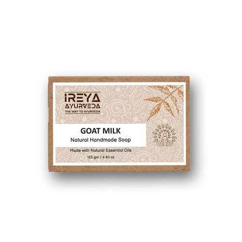 Ireya Ayurveda Goat Milk Soap - With Lavender Shea Butter & Aloe Vera extract 125 g (4.41 oz) Moisturizing Cleansing Soap Free from Parabens, SLS and Handmade Soap in India
