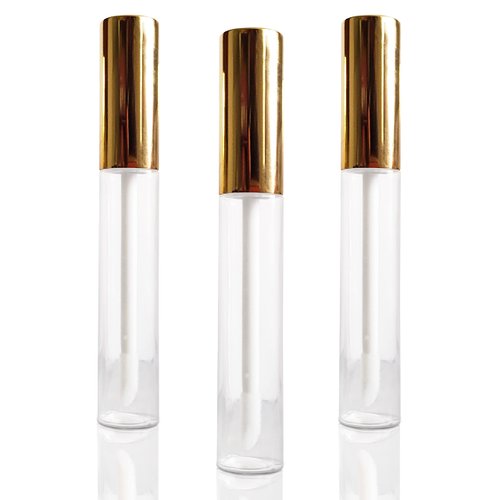 30 Pcs 10ml Empty Lip Gloss Tubes Containers, Refillable Lip Balm container for DIY Makeup Such as Lip Samples, Homemade Lip Balm (Gold)