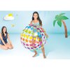 Intex Jumbo Inflatable 42" Giant Beach Ball - Crystal Clear with Translucent Dots, 1 Pack