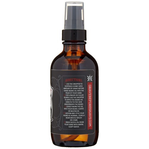 Grave Before Shave™ Beard Oil (Bay Rum Scent) 4 Oz. Bottle