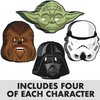 Unique Star Wars Masks & Button | Pack of 16 | Star Wars Party Decorations | Star Wars Birthday Decorations | Star Wars Party Favors | 16 Pack