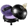 ANNA SUI Loose Face Powder Case Only - Refill Sold Separately, Black Vanity Case with Butterfly Motif, Come with Purple Puff