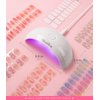 MelodySusie Portable UV LED Nail Lamp for Semi Cured Gel Nail Strips, Art04 6W Mini UV Light with 2 Timers (45s/60s) for Gel Nails, Stickers and Strips