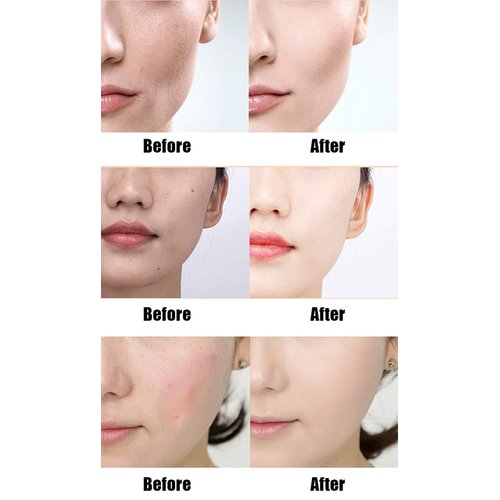 GL-Turelifes Mushroom Head Air Cushion Foundation CC Cream Water Feeling Flawless BB Cream Moisturizing Oil Control, Lightweight & Smoothing Natural Concealer (BlanchedAlmond)