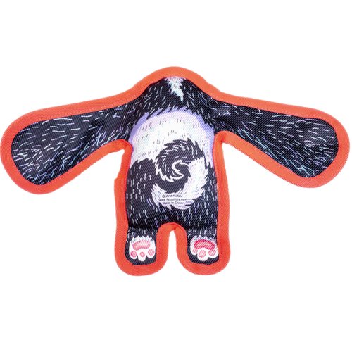 FUZZU Durable Dog Toy with Squeaker - Floppy Tough Chew Toy, All Ears - Barkus, Small 5 inch