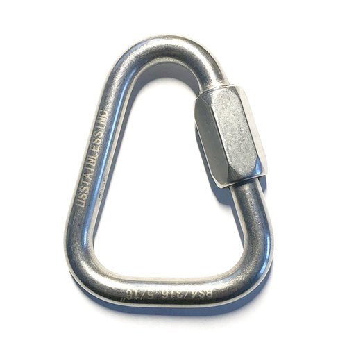 US STAINLESS Stainless Steel 316 Delta Quick Link 5/16" (8mm) Marine Grade Triangle