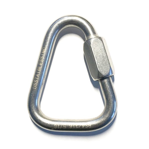 US STAINLESS Stainless Steel 316 Delta Quick Link 5/16" (8mm) Marine Grade Triangle