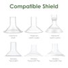 Maymom Shield Converter Aka Pump Connector Bushing, Compatible with Zomee/BabyBuddha/NCVI Pump Connector; 4pc