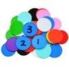 Smartdealspro 1 1/2 Inch 37mm 10 Colors Opaque Plastic Poker Chips Counting Discs Markers Counters with Box for Casino Card Games Math Learning (300)