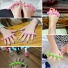 48pcs Sponge Toe Separators Pedicure Set for Nail Polish- Premium Nail Art Painting and Polishing Tool Kit, 4 Funy Color