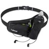 Labeol Waist Pack, Waterproof Hydration Belt with Water Bottle Holder, Adjustable Fanny Pack for Running, Hiking, Walking, Cycling, Black