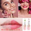 LZYLLS 2 Pack Crystal Jelly Flower Lipstick,Magic Temperature Color Change Lip Gloss Lip Stick PH Clear Magic Lipstick Long Lasting Nutritious Moisturizing Lip Balm（Set C）
