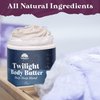 PURPLE CANYON Twilight Deep Sleep Whipped Body Butter 8oz | Lavender Chamomile Night Cream with Magnesium & Melatonin | Hydrating Body Lotion for Skin Care