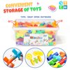 STEM Building Toy for Toddlers 106Pieces Tube Pipe Toy,Educational Preschool Game for 3+ Years,Learning Building Blocks Play with Storage Box Gift Kit,Montessori Toys for Boys & Girls