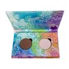 Honeybee Gardens Mini Skinny Duo Eye Shadow Compact in Tippy Taupe and Porcelain, Longlasting, Refillable & Customizable, Vegan, 26mm Pans
