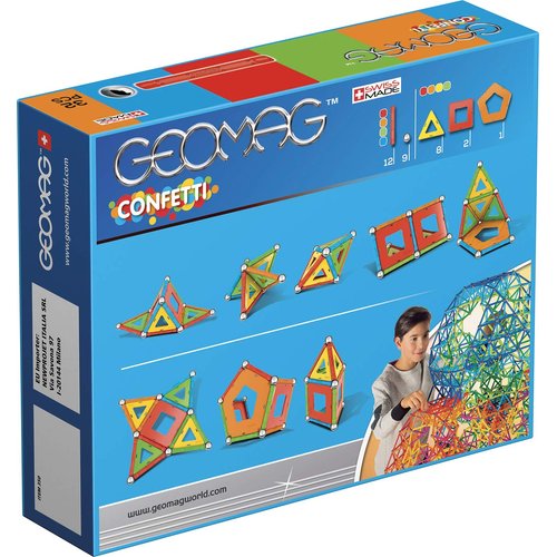 Geomag - Confetti - 32Piece Magnetic Building Set, Certified Stem Construction Toy, Safe for Ages 3 & Up
