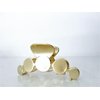 Rose gold silver or dark silver tone circles metal hair claw clip for medium (Primary color: Rose gold)