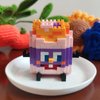 Food Building Blocks Set Toys Mini Building Blocks Fast Food Building Bricks Toy Micro Block Building Set Gift for Kids and Adults-216 PCS(Taro Pie)
