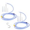 Enema Kit Replacement Part（2-Piece Set） Silicone Enema Hose Colon Cleansing Accessories