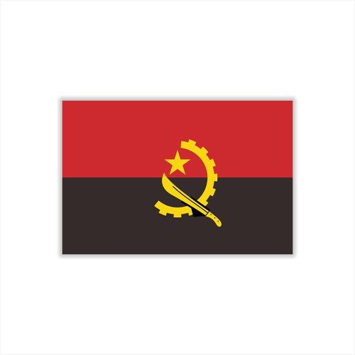 Womaha 30 Sheets Angola Flag Temporary Tattoos Fans Face Tattoo Stickers for Adults Kids Group Activity Props