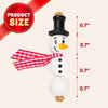 JOYIN 202 Pcs Christmas Wooden Beads Craft Kit, DIY Wood Bead Printed Ornaments Make Snowman, Santa Claus, Angel, Nutcracker, Tree for Christmas Hanging Decoration Holiday Xmas Art Activities for Kids