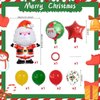 Christmas Balloons Set, Christmas Theme Party Decorations, Santa Claus Balloon, Star Balloons, Merry Christmas Party Supplies, Christmas Printed Round Balloon (A)