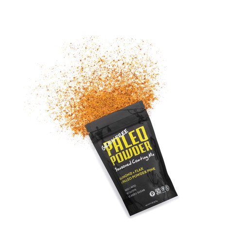 Paleo Powder Seasoned Breading Mix | Almond, Flax with Paleo Powder Pink Himalayan Salt Breadless Breading | Paleo and Keto Friendly, Whole30, Grain Free, Non-GMO, Gluten Free, No Added Sugar
