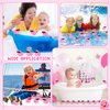 36 Packs Mini Rubber Ducks with Sunglasses Sets 2.2 Inch Duck Bath Toys Squeaky Rubber Ducks Cute Float Bathtub Duckies for Little One Birthday Party Favors Class Prizes Car Decor(Pink)