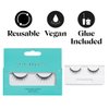 TIP BEAUTY Wispy Style Eyelashes with Lash Glue - Comfortable & Natural Look Faux Mink Eye Makeup - Lightweight, Reusable, Soft & Cruelty-Free Set - Fake Eyelashes & Lash Glue for Women - Calling Card