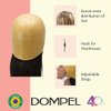 DOMPEL Reusable Professional Silicone Gold Cap with Hook | Hair Dyeing and Bleaching | Ideal for Bleach Powder, Blue Hair Dye, and Hair Coloring | Model 664 - CA