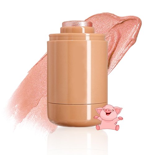 Pocket Blush Stick, 3-In-1 Natural Matte Blush Cream Blush Stick for Eyes, Cheeks & Lips, Blends Perfect for Skin Portable Multipurpose Long Lasting Waterproof and Sweatproof for Women (05)