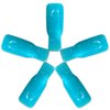 Pana® 10 Pieces (TEAL) New Bow Ribbon Style Reusable Acrylic Nail Soak Treatment UV Gel Polish Remover Clip Cap Manicure Tool