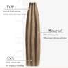 Hyssiet Invisible Tape In Hair Extensions Human Hair Chocolate Brown Highlighted Caramel Blonde 14Inch Remy Soft Seamless Double Side 20Pcs 50G Tape Cabello Humano Extensiones