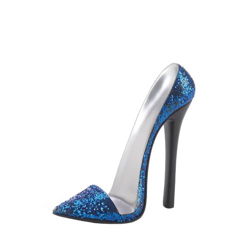 Zingz & Thingz Shoe Phone Holder 5.75x2.5x5.37 Sparkle Blue