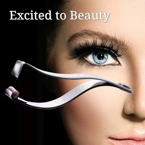 Preo Prima Shogyo Japanese Partial Eyelash Curler | Inner Corner/Outer Corner Precision Lash Curl Up Tool | Made in Japan (Included 2 Replacement Rubber) | C-180